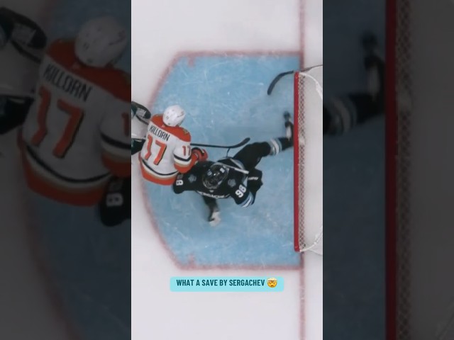 ⁣He Bails The Goalie Out By A TOE 