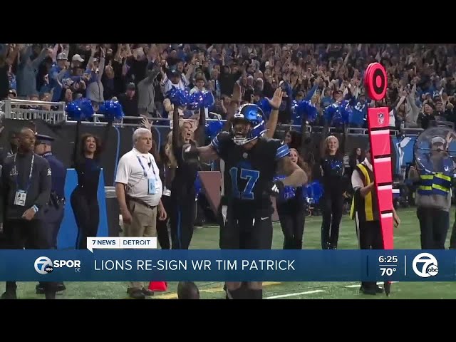 Lions re-sign wide receiver Tim Patrick