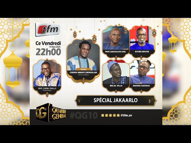 ⁣TFM LIVE: Quartier Général du 14 Mars 2025 avec Pape Cheikh Diallo - Spécial JAKAARLO BI