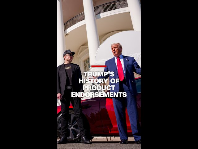 ⁣Trump’s history of product endorsements