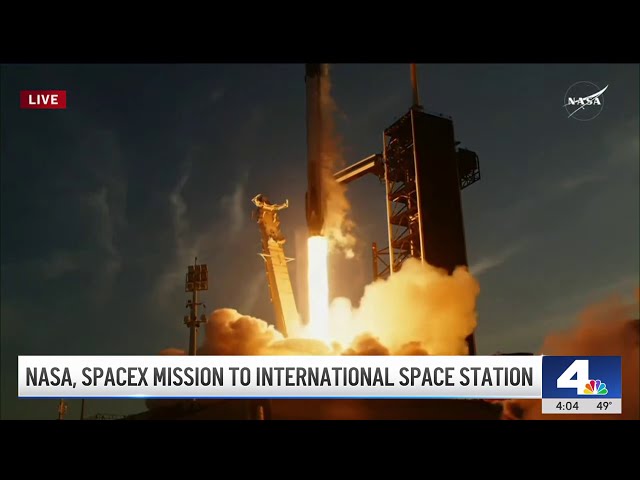 ⁣Watch: New astronaut crew takes off for International Space Station