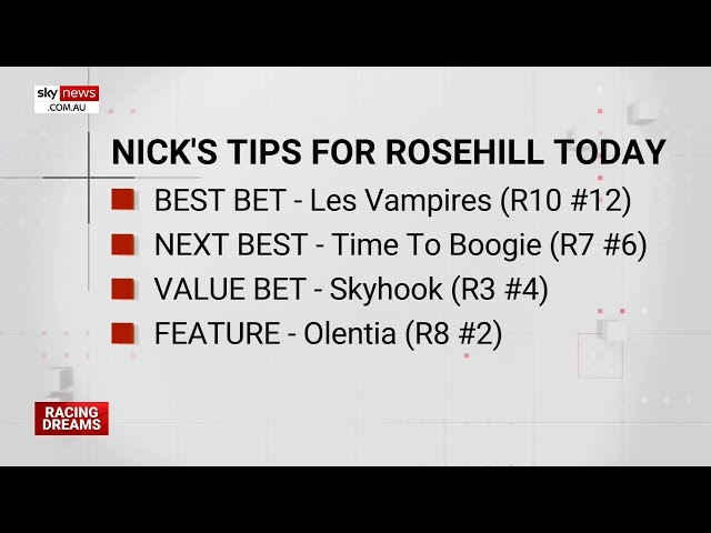 Nick Berney's top tips for Rosehill on Saturday