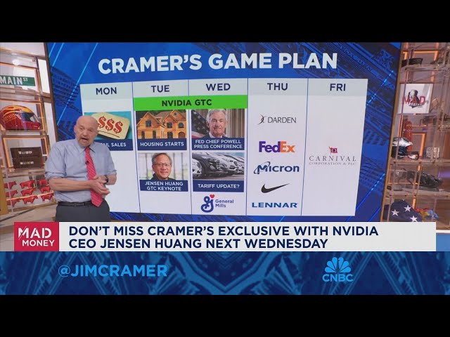 Jim Cramer looks ahead to next week's market game plan