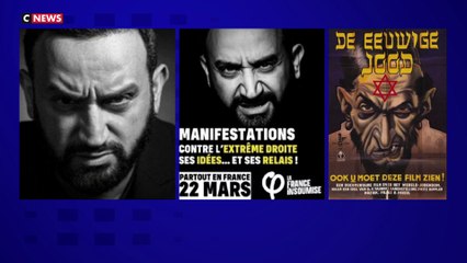 Affiche d'Hanouna : LFI embarrassée par la similitude avec une affiche nazie