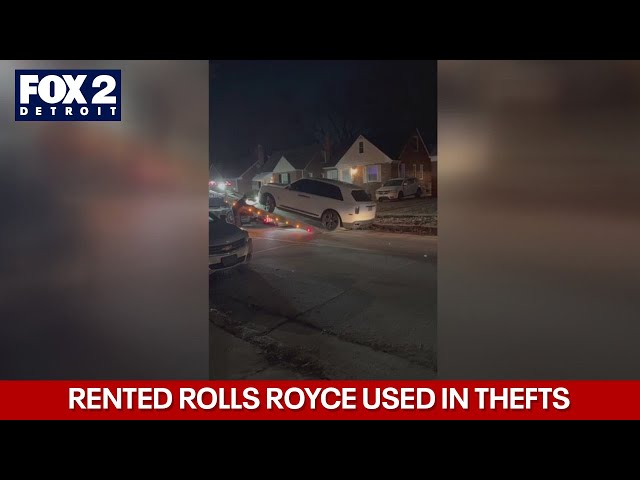 Rented Rolls Royce used in several bank robberies across Metro Detroit