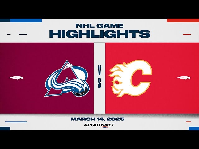 ⁣NHL Highlights | Avalanche vs. Flames - March 14, 2025