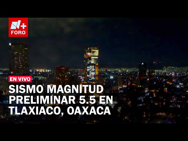 Sismo magnitud preliminar 5.5 con epicentro en Tlaxiaco, Oaxaca