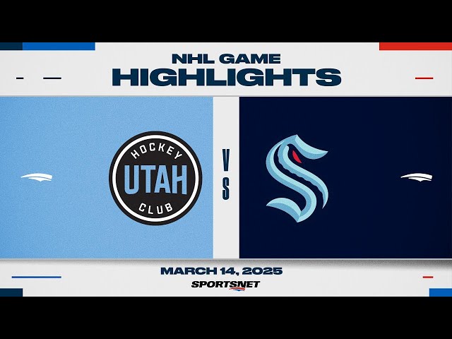 ⁣NHL Highlights | Utah HC vs. Kraken - March 14, 2025