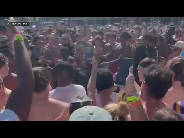 Spring breakers clash on Fort Lauderdale Beach