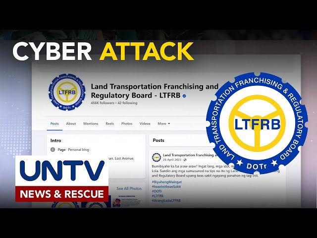 ⁣Central facebook page ng LTFRB, nakaranas ng cyber attack