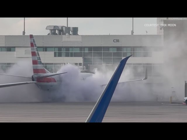 ⁣Aviation expert speaks about DIA plane fire