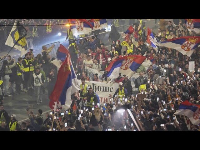 Thousands protest in Belgrade in preparation for major anti-government protests planned for Saturday