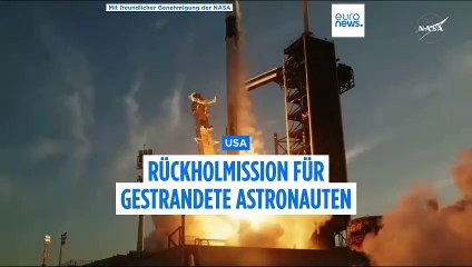 ⁣NASA und SpaceX starten Rückholmission für gestrandete US-Astronauten