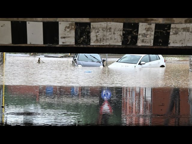 ⁣Torrential rain causes massive flooding and landslides in northern Italy