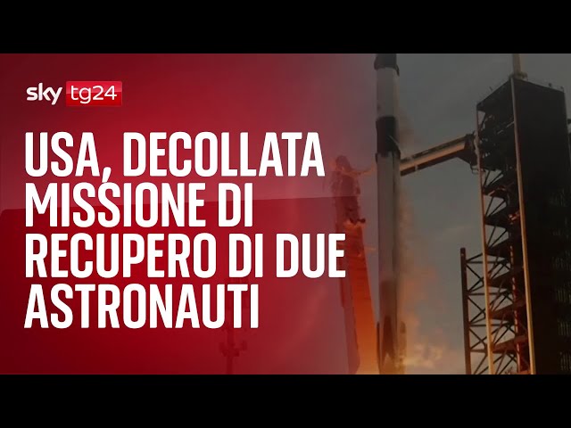 Usa, decollata missione di recupero di due astronauti