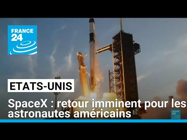 ⁣SpaceX : retour imminent pour les astronautes américains coincés dans l'ISS • FRANCE 24