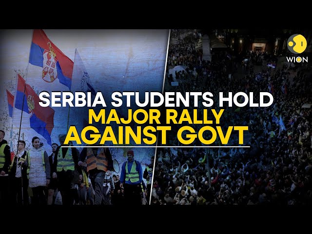 ⁣Serbia Protests LIVE: Serbian Protesters Descend on Belgrade Amid Warnings of Arrests | WION