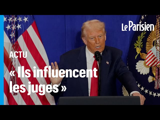 ⁣Trump veut « rétablir l’ordre » face aux médias qu’il accuse d’être « corrompus » et « illégaux »