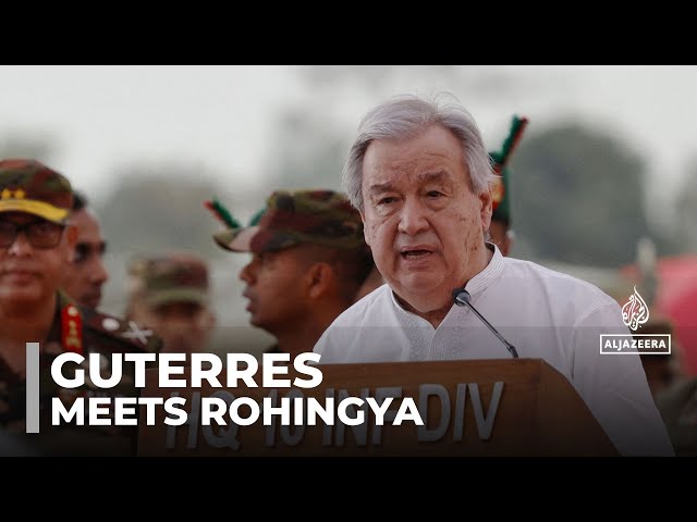 ⁣UN Chief Guterres visits Rohingya refugees in Bangladesh