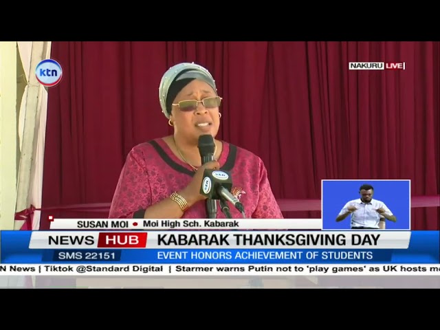 ⁣Thanksgiving ceremony underway in Kabarak Nakuru as it celebrates outstanding performance