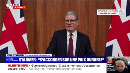 Guerre en Ukraine: "C'est le moment d'accepter un cessez-le-feu", déclare Keir S