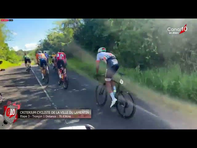 CRITERIUM CYCLISTE DE LA VILLE DU LAMENTIN (MARTINIQUE) TRONCON 1 82,02KMS