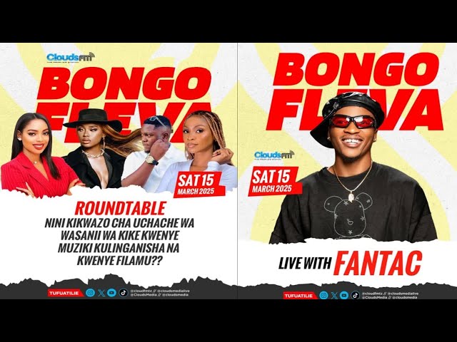 ⁣LIVE: NDANI YA BONGO FLEVA NA ROUNDTABLE & FANTAC | BONGO FLEVA NI FIRE 15 / 04 / 2025