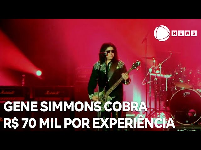 Gene Simmons cobra R$ 72 mil para que fã seja seu assistente em dia de show