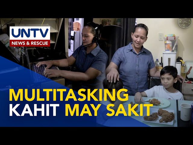 ⁣Ina na may karamdaman, patuloy sa pagtaguyod ng 4 na anak bilang Virtual Assistant | Laban Lang