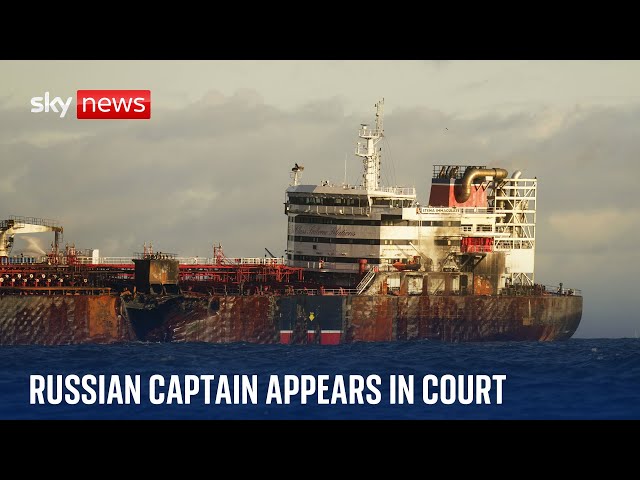 ⁣Russian captain of ship in North Sea crash appears in court