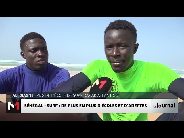 ⁣Surf : De plus en plus d'écoles et d'adeptes au Sénégal