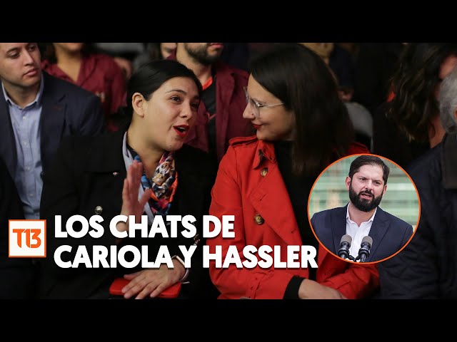 ⁣Filtran chats de Cariola y Hassler: "El presidente es una mier... de ser humano"