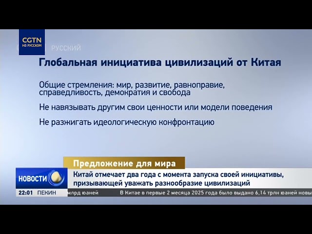 КНР отмечает 2 года с момента запуска инициативы, призывающей уважать разнообразие цивилизаций