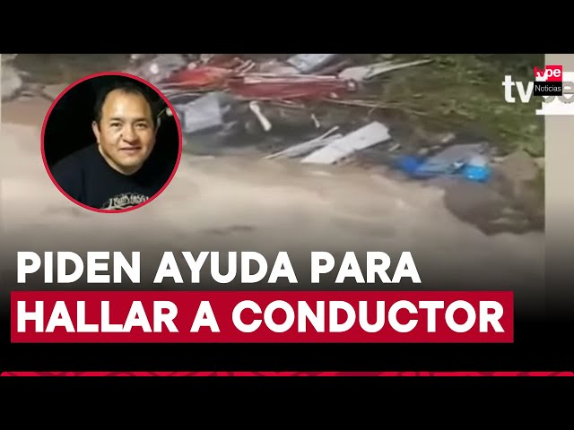 ⁣Tarma: conductor desaparece tras caída de camión al río