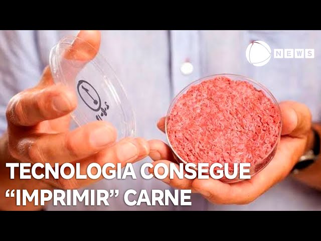 ⁣Tecnologia consegue "imprimir" alimentos que simulam carne