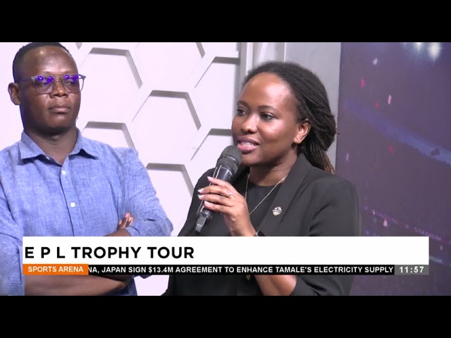 ⁣EPL Trophy Tour - Sports Arena on Adom TV (15-03-25)