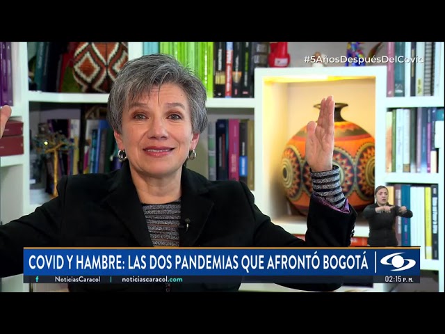 ⁣Exalcaldesa Claudia López recordó las dos pandemias que enfrentó Bogotá: COVID-19 y hambre