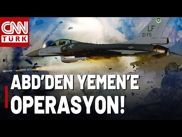 ⁣ABD'den Yemen Operasyonu Paylaşımı!  İşte Yemen'i Vuran Jetler!