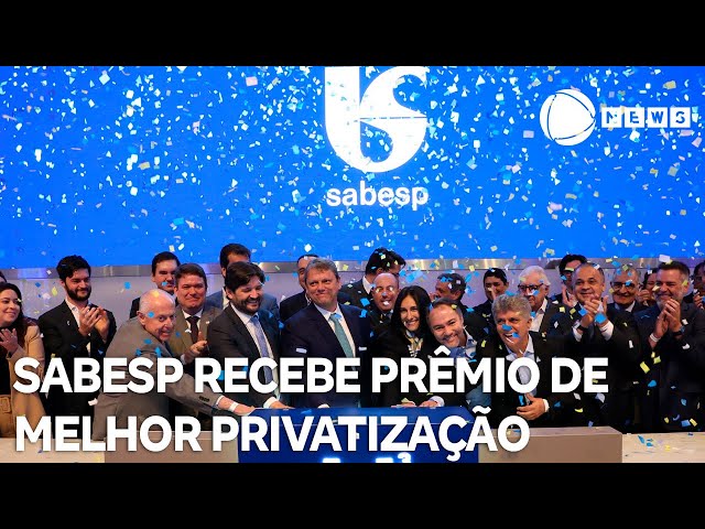 Sabesp recebe prêmio de Melhor Privatização da América Latina