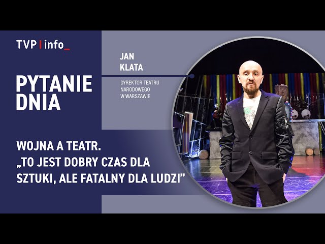 ⁣Jan Klata: To jest dobry czas dla sztuki, ale fatalny dla ludzi | PYTANIE DNIA