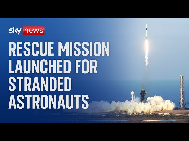 ⁣SpaceX: Rescue mission launched to bring stranded astronauts back from space