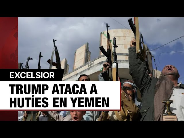 ⁣Trump ordena ataques aéreos en Yemen contra "terroristas" hutíes