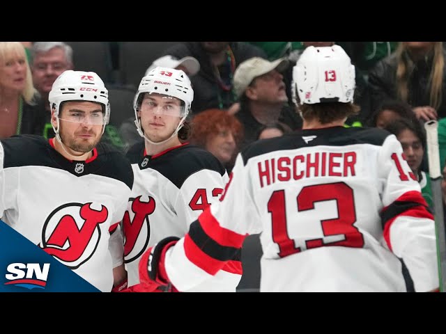 ⁣Devils' Timo Meier And Nico Hischier Strike One Minute Apart On The Power-Play