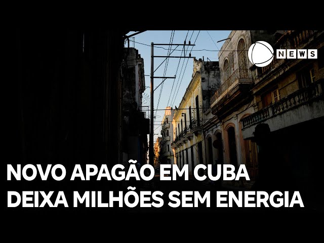 ⁣Apagão em Cuba deixa quase toda a população do país no escuro