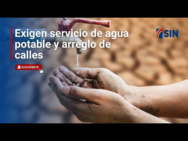 Exigen servicio de agua potable y arreglo de calles | Noticias #SINFindeSemana: 15/03/2025