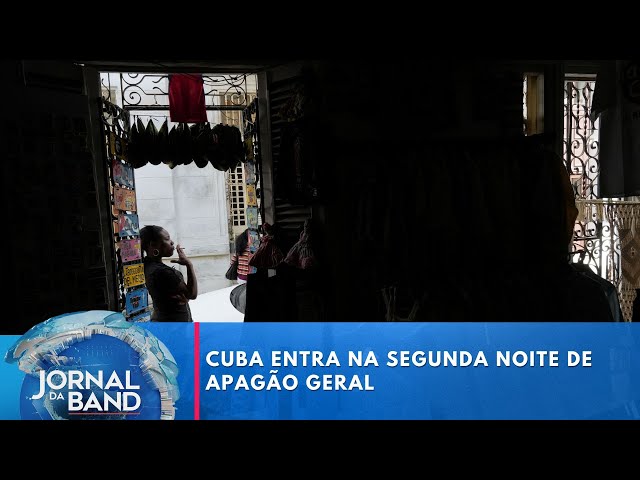 ⁣Cuba entra na segunda noite de apagão geral | Jornal da Band