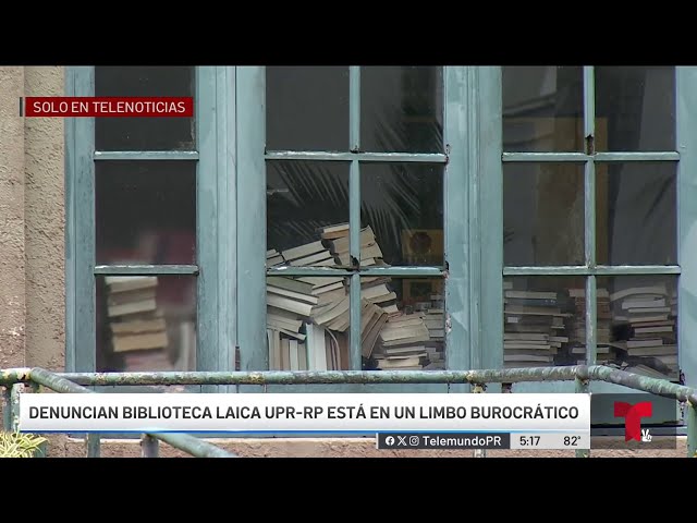 ⁣Denuncian abandono de importantes libros en UPR Río Piedras