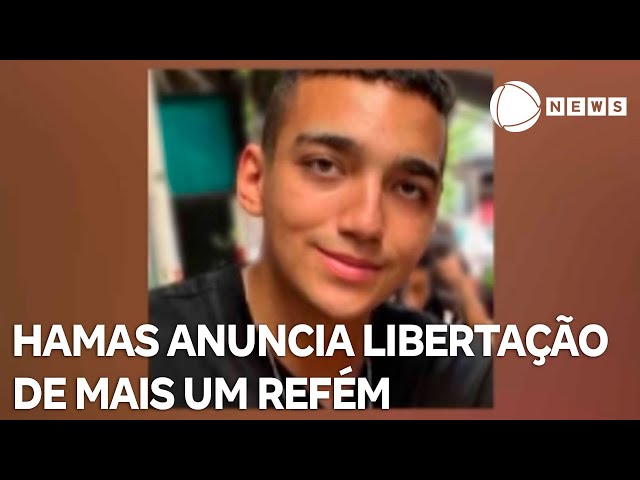 ⁣Grupo terrorista Hamas anuncia libertação de mais um refém