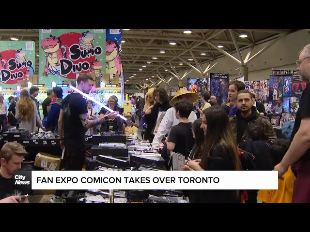 ⁣Cosplayers unite at Toronto Comicon