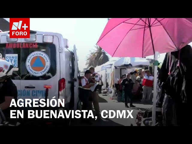 ⁣Detienen a agresor con arma blanca en Buenavista, CDMX - Las Noticias